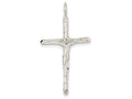 FJC Finejewelers Sterling Silver Polished Crucifix Pendant Necklace - Chain Included
