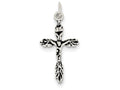 FJC Finejewelers Sterling Silver Antiqued Crucifix Charm