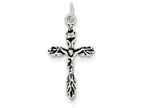 FJC Finejewelers Sterling Silver Antiqued Crucifix Charm