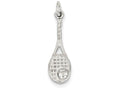 FJC Finejewelers Sterling Silver Tennis Rackets Charm