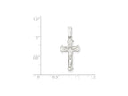 FJC Finejewelers Sterling Silver Polished Crucifix Pendant Necklace - Chain Included