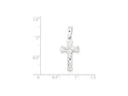 FJC Finejewelers Sterling Silver Polished Crucifix Pendant Necklace - Chain Included