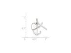 FJC Finejewelers Sterling Silver Anchor and Heart Pendant Necklace - Chain Included
