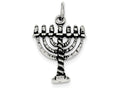 FJC Finejewelers Sterling Silver Antiqued Menorah Charm