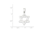 FJC Finejewelers Sterling Silver Polished Star Of David Pendant Necklace - Chain Included