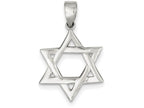 FJC Finejewelers Sterling Silver Polished Star Of David Pendant Necklace - Chain Included