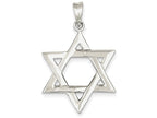 FJC Finejewelers Sterling Silver Polished Star Of David Pendant Necklace - Chain Included