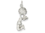 FJC Finejewelers Sterling Silver Cheerleader Charm