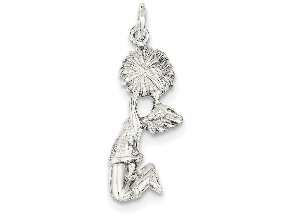 FJC Finejewelers Sterling Silver Cheerleader Charm