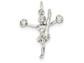 FJC Finejewelers Sterling Silver Cheerleader Charm