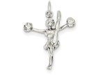 FJC Finejewelers Sterling Silver Cheerleader Charm