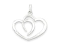 FJC Finejewelers Sterling Silver Polished Heart Pendant Necklace - Chain Included