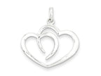 FJC Finejewelers Sterling Silver Polished Heart Pendant Necklace - Chain Included