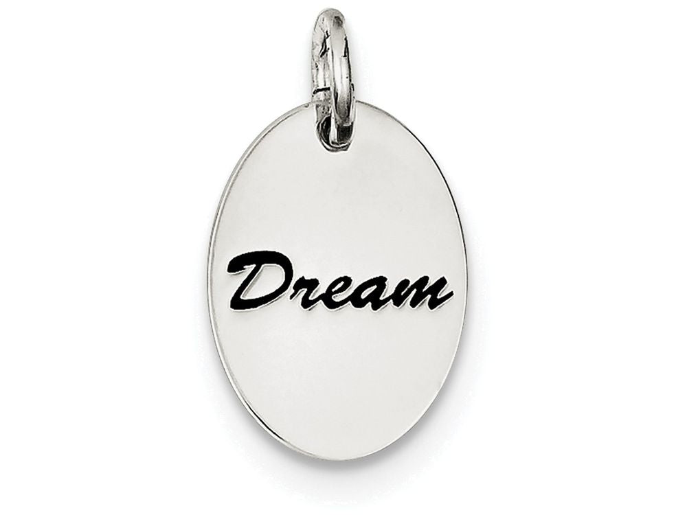 FJC Finejewelers Sterling Silver Polished Enamel Dream Pendant Necklace - Chain Included