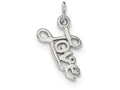 FJC Finejewelers Sterling Silver Love Pendant Necklace - Chain Included