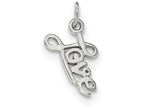 FJC Finejewelers Sterling Silver Love Pendant Necklace - Chain Included
