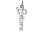 FJC Finejewelers Sterling Silver Believe Pendant Necklace - Chain Included
