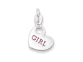 FJC Finejewelers Sterling Silver Polished Enamel Girl Charm