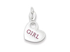 FJC Finejewelers Sterling Silver Polished Enamel Girl Charm