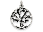 FJC Finejewelers Sterling Silver Antiqued Tree Charm