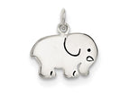 FJC Finejewelers Sterling Silver Enameled Elephant Charm