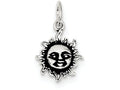 FJC Finejewelers Sterling Silver Antiqued Sun Charm