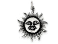 FJC Finejewelers Sterling Silver Antiqued Sun Charm