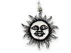 FJC Finejewelers Sterling Silver Antiqued Sun Charm