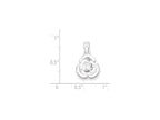 FJC Finejewelers Sterling Silver Rose Pendant Necklace - Chain Included