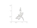 FJC Finejewelers Sterling Silver With Cubic Zirconia Dragonfly Pendant Necklace - Chain Included