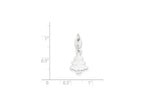 FJC Finejewelers Sterling Silver Polished Christmas Tree Charm