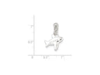 FJC Finejewelers Sterling Silver Polished Airplane Charm