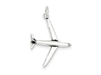 FJC Finejewelers Sterling Silver Antiqued Airplane Charm