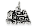 FJC Finejewelers Sterling Silver Antiqued Train Charm