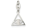 FJC Finejewelers Sterling Silver Polished Evil Eye Charm