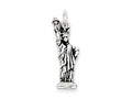 FJC Finejewelers Sterling Silver Antiqued Statue Of Liberty Charm