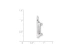 FJC Finejewelers Sterling Silver Skateboard Charm