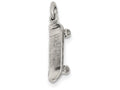 FJC Finejewelers Sterling Silver Skateboard Charm