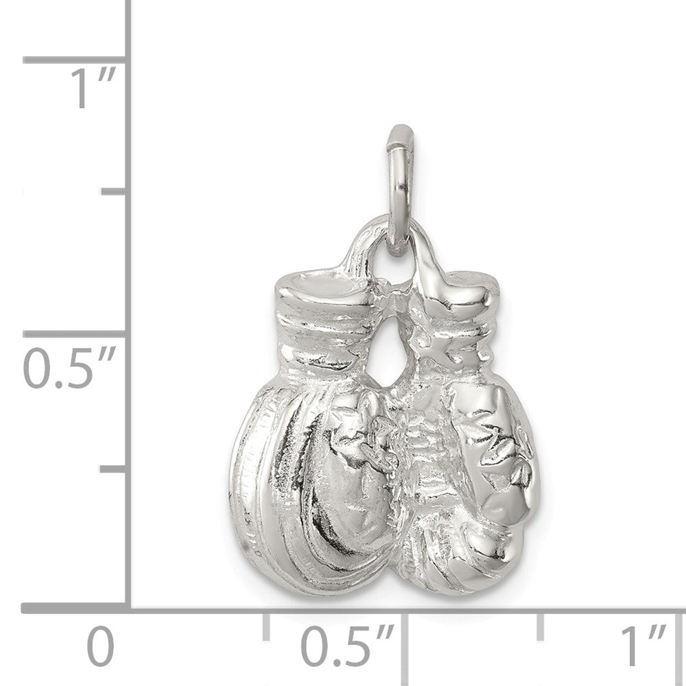 FJC Finejewelers Sterling Silver Boxing Gloves Charm