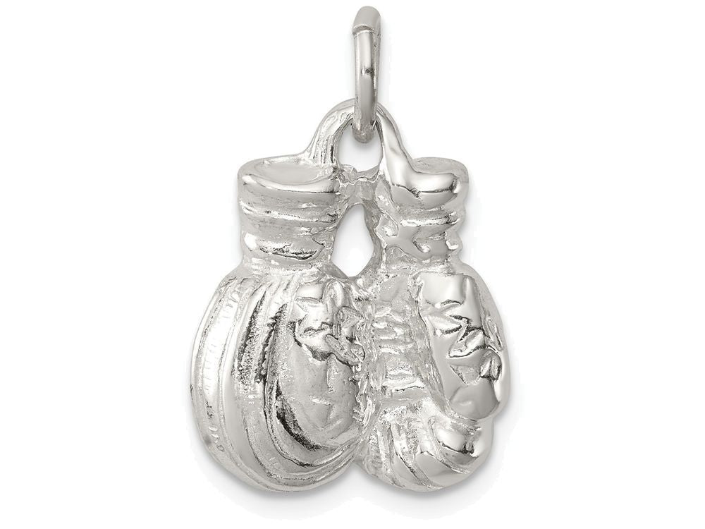 FJC Finejewelers Sterling Silver Boxing Gloves Charm