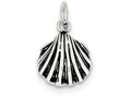 FJC Finejewelers Sterling Silver Antiqued Seashell Charm