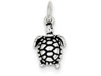 FJC Finejewelers Sterling Silver Antiqued Turtle Charm