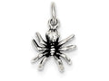 FJC Finejewelers Sterling Silver Antiqued Spider Charm