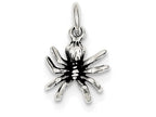 FJC Finejewelers Sterling Silver Antiqued Spider Charm