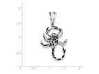 FJC Finejewelers Sterling Silver Antiqued Scorpion Charm