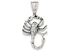 FJC Finejewelers Sterling Silver Antiqued Scorpion Charm