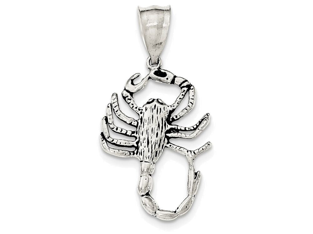 FJC Finejewelers Sterling Silver Antiqued Scorpion Charm