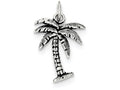 FJC Finejewelers Sterling Silver Antiqued Palm Tree Charm