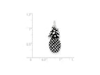 FJC Finejewelers Sterling Silver Antiqued Pineapple Charm