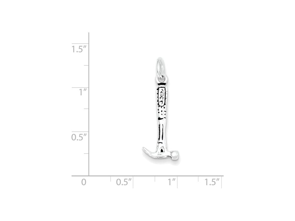 FJC Finejewelers Sterling Silver Antiqued Hammer Charm